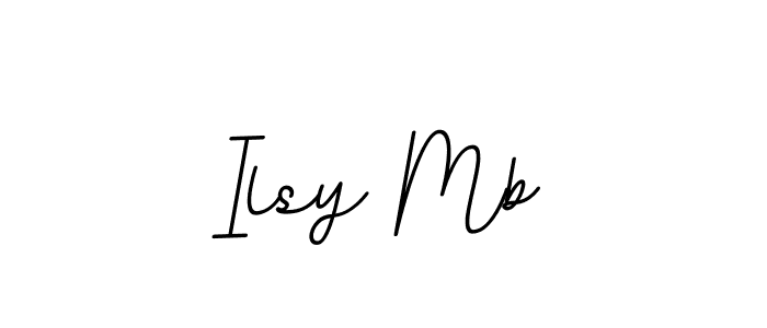 How to make Ilsy Mb signature? BallpointsItalic-DORy9 is a professional autograph style. Create handwritten signature for Ilsy Mb name. Ilsy Mb signature style 11 images and pictures png