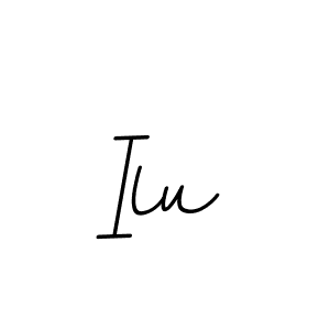 Make a beautiful signature design for name Ilu. With this signature (BallpointsItalic-DORy9) style, you can create a handwritten signature for free. Ilu signature style 11 images and pictures png
