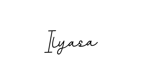 You should practise on your own different ways (BallpointsItalic-DORy9) to write your name (Ilyasa) in signature. don't let someone else do it for you. Ilyasa signature style 11 images and pictures png