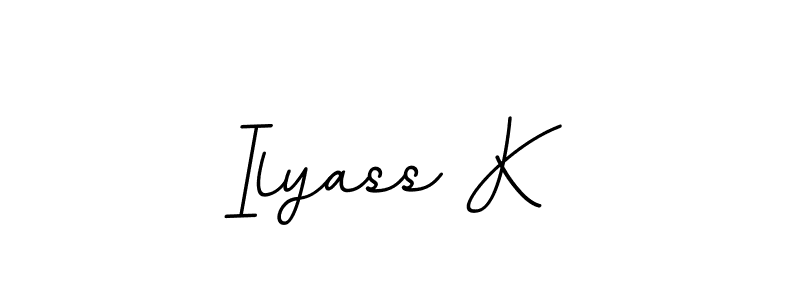Also we have Ilyass K name is the best signature style. Create professional handwritten signature collection using BallpointsItalic-DORy9 autograph style. Ilyass K signature style 11 images and pictures png
