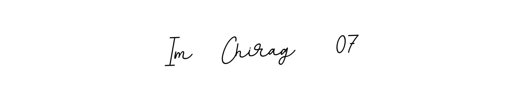 You should practise on your own different ways (BallpointsItalic-DORy9) to write your name (Im   Chirag    07) in signature. don't let someone else do it for you. Im   Chirag    07 signature style 11 images and pictures png