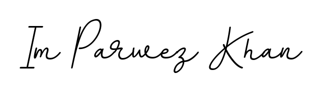 Enhance your business communications with Im Parwez Khan signature in BallpointsItalic-DORy9 lettering. Clean, modern, and universally compatible. Im Parwez Khan signature style 11 images and pictures png
