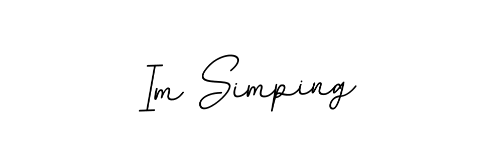 Create a beautiful signature design for name Im Simping. With this signature (BallpointsItalic-DORy9) fonts, you can make a handwritten signature for free. Im Simping signature style 11 images and pictures png