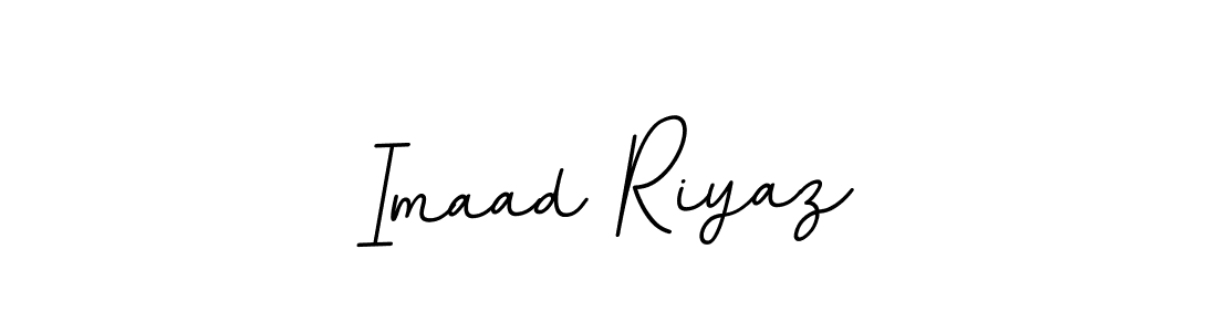 Create a beautiful signature design for name Imaad Riyaz. With this signature (BallpointsItalic-DORy9) fonts, you can make a handwritten signature for free. Imaad Riyaz signature style 11 images and pictures png