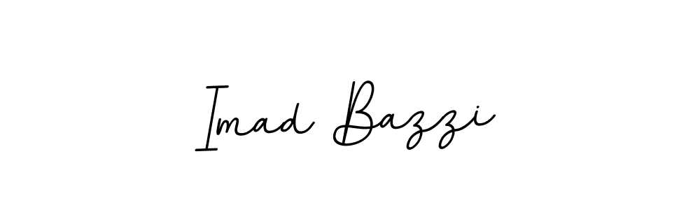 Create a beautiful signature design for name Imad Bazzi. With this signature (BallpointsItalic-DORy9) fonts, you can make a handwritten signature for free. Imad Bazzi signature style 11 images and pictures png