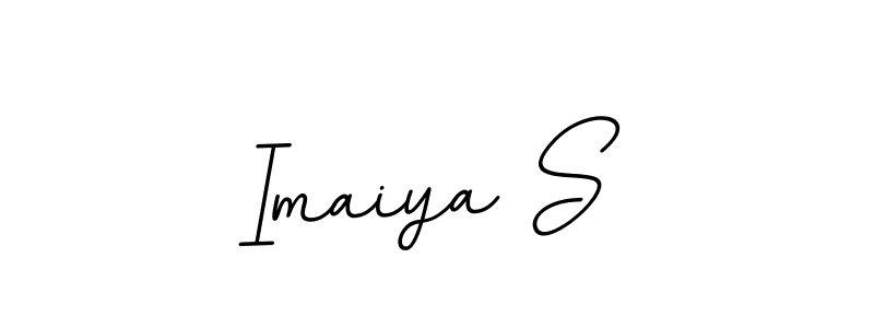 Use a signature maker to create a handwritten signature online. With this signature software, you can design (BallpointsItalic-DORy9) your own signature for name Imaiya S. Imaiya S signature style 11 images and pictures png
