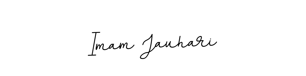 Make a beautiful signature design for name Imam Jauhari. With this signature (BallpointsItalic-DORy9) style, you can create a handwritten signature for free. Imam Jauhari signature style 11 images and pictures png