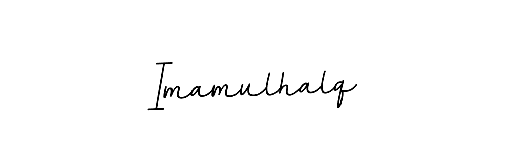 Use a signature maker to create a handwritten signature online. With this signature software, you can design (BallpointsItalic-DORy9) your own signature for name Imamulhalq. Imamulhalq signature style 11 images and pictures png