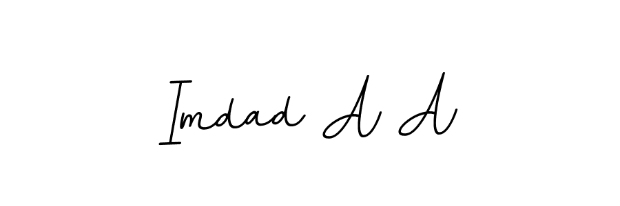 You should practise on your own different ways (BallpointsItalic-DORy9) to write your name (Imdad A A) in signature. don't let someone else do it for you. Imdad A A signature style 11 images and pictures png