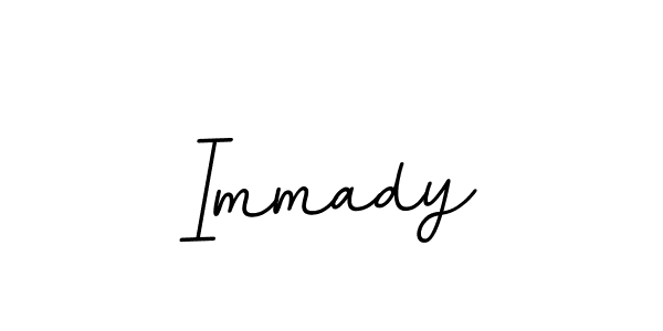 The best way (BallpointsItalic-DORy9) to make a short signature is to pick only two or three words in your name. The name Immady include a total of six letters. For converting this name. Immady signature style 11 images and pictures png
