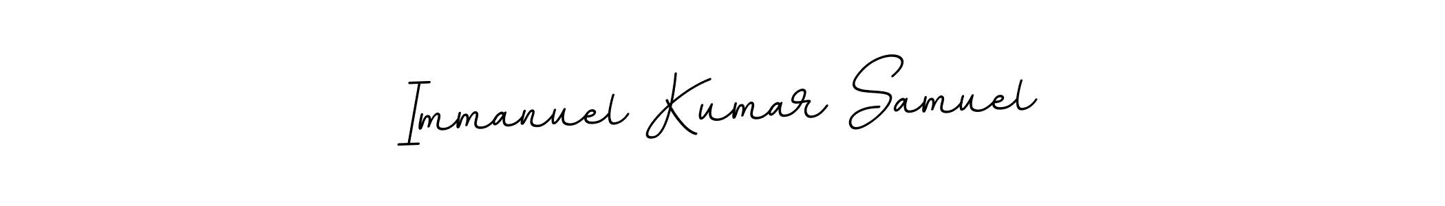 BallpointsItalic-DORy9 is a professional signature style that is perfect for those who want to add a touch of class to their signature. It is also a great choice for those who want to make their signature more unique. Get Immanuel Kumar Samuel name to fancy signature for free. Immanuel Kumar Samuel signature style 11 images and pictures png