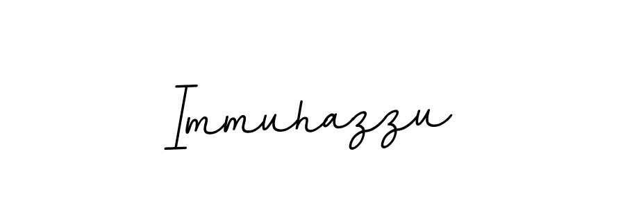 The best way (BallpointsItalic-DORy9) to make a short signature is to pick only two or three words in your name. The name Immuhazzu include a total of six letters. For converting this name. Immuhazzu signature style 11 images and pictures png