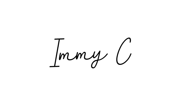 Design your own signature with our free online signature maker. With this signature software, you can create a handwritten (BallpointsItalic-DORy9) signature for name Immy C. Immy C signature style 11 images and pictures png