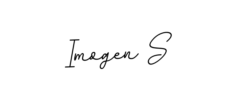 You should practise on your own different ways (BallpointsItalic-DORy9) to write your name (Imogen S) in signature. don't let someone else do it for you. Imogen S signature style 11 images and pictures png