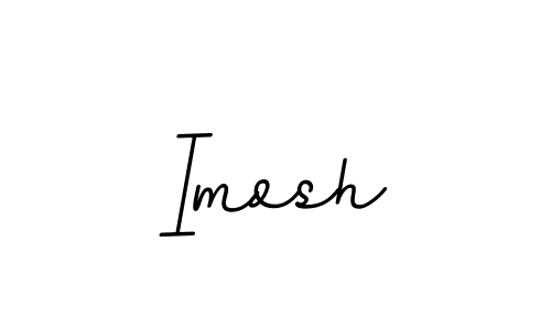 Use a signature maker to create a handwritten signature online. With this signature software, you can design (BallpointsItalic-DORy9) your own signature for name Imosh. Imosh signature style 11 images and pictures png