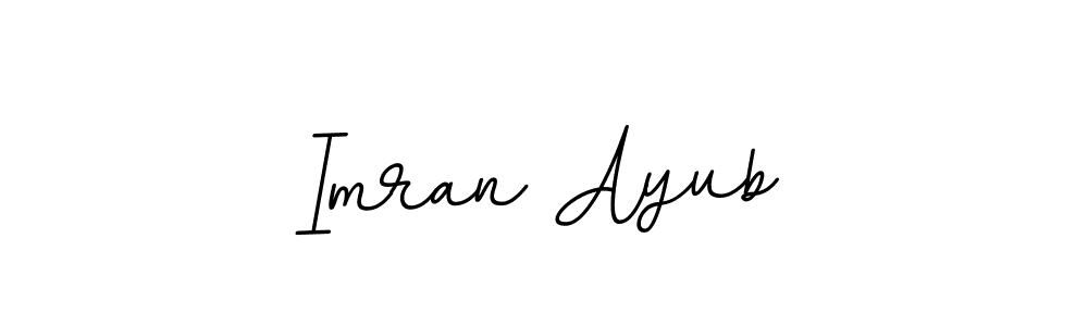 Design your own signature with our free online signature maker. With this signature software, you can create a handwritten (BallpointsItalic-DORy9) signature for name Imran Ayub. Imran Ayub signature style 11 images and pictures png