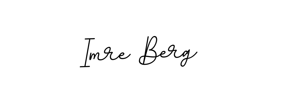 How to make Imre Berg name signature. Use BallpointsItalic-DORy9 style for creating short signs online. This is the latest handwritten sign. Imre Berg signature style 11 images and pictures png