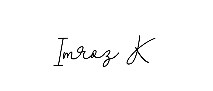 How to Draw Imroz K signature style? BallpointsItalic-DORy9 is a latest design signature styles for name Imroz K. Imroz K signature style 11 images and pictures png
