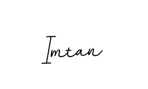How to make Imtan name signature. Use BallpointsItalic-DORy9 style for creating short signs online. This is the latest handwritten sign. Imtan signature style 11 images and pictures png