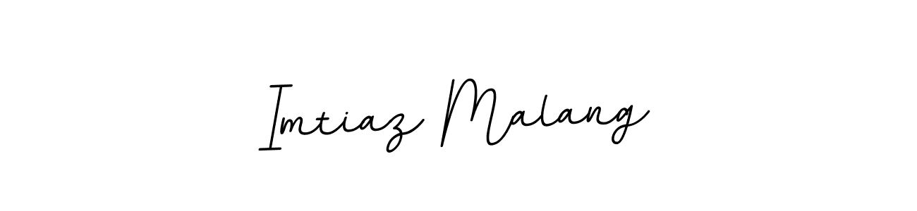 Make a beautiful signature design for name Imtiaz Malang. With this signature (BallpointsItalic-DORy9) style, you can create a handwritten signature for free. Imtiaz Malang signature style 11 images and pictures png