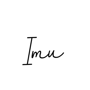 How to make Imu signature? BallpointsItalic-DORy9 is a professional autograph style. Create handwritten signature for Imu name. Imu signature style 11 images and pictures png