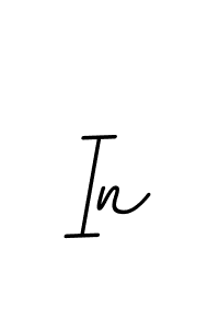 How to make In signature? BallpointsItalic-DORy9 is a professional autograph style. Create handwritten signature for In name. In signature style 11 images and pictures png