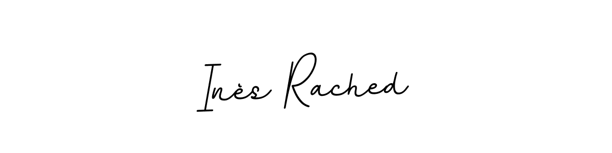 Check out images of Autograph of Inès Rached name. Actor Inès Rached Signature Style. BallpointsItalic-DORy9 is a professional sign style online. Inès Rached signature style 11 images and pictures png