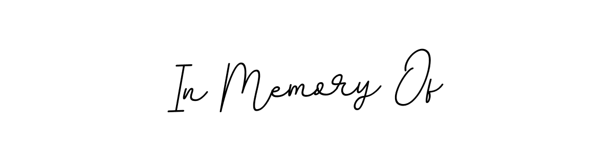 BallpointsItalic-DORy9 is a professional signature style that is perfect for those who want to add a touch of class to their signature. It is also a great choice for those who want to make their signature more unique. Get In Memory Of name to fancy signature for free. In Memory Of signature style 11 images and pictures png