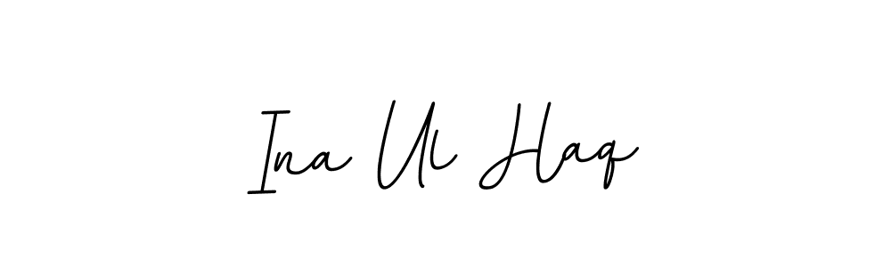 Also You can easily find your signature by using the search form. We will create Ina Ul Haq name handwritten signature images for you free of cost using BallpointsItalic-DORy9 sign style. Ina Ul Haq signature style 11 images and pictures png