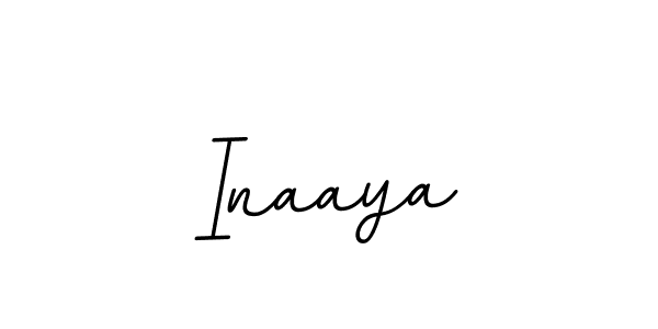 Inaaya stylish signature style. Best Handwritten Sign (BallpointsItalic-DORy9) for my name. Handwritten Signature Collection Ideas for my name Inaaya. Inaaya signature style 11 images and pictures png