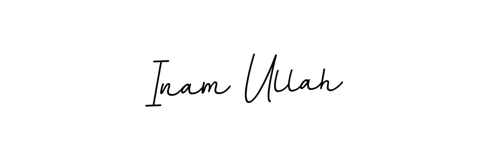 Use a signature maker to create a handwritten signature online. With this signature software, you can design (BallpointsItalic-DORy9) your own signature for name Inam Ullah. Inam Ullah signature style 11 images and pictures png