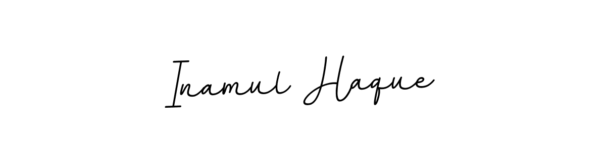 Use a signature maker to create a handwritten signature online. With this signature software, you can design (BallpointsItalic-DORy9) your own signature for name Inamul Haque. Inamul Haque signature style 11 images and pictures png