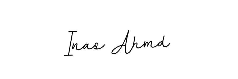 This is the best signature style for the Inas Ahmd name. Also you like these signature font (BallpointsItalic-DORy9). Mix name signature. Inas Ahmd signature style 11 images and pictures png