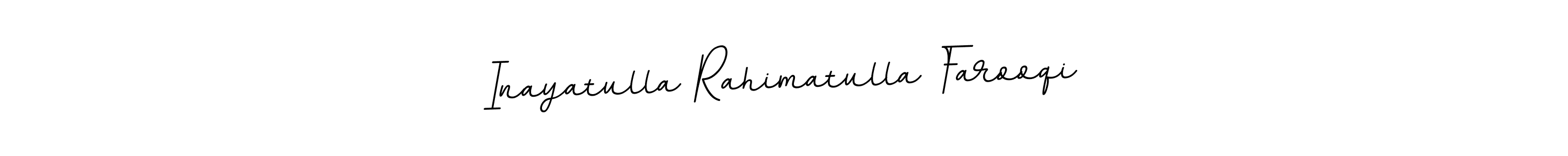 Create a beautiful signature design for name Inayatulla Rahimatulla Farooqi. With this signature (BallpointsItalic-DORy9) fonts, you can make a handwritten signature for free. Inayatulla Rahimatulla Farooqi signature style 11 images and pictures png