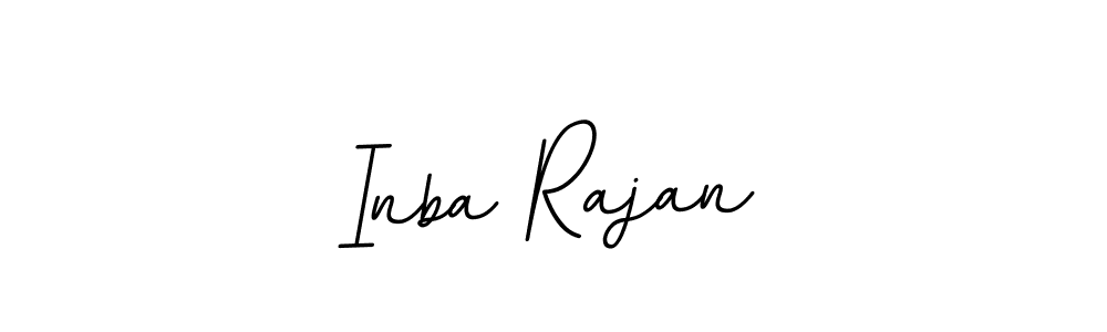 You should practise on your own different ways (BallpointsItalic-DORy9) to write your name (Inba Rajan) in signature. don't let someone else do it for you. Inba Rajan signature style 11 images and pictures png