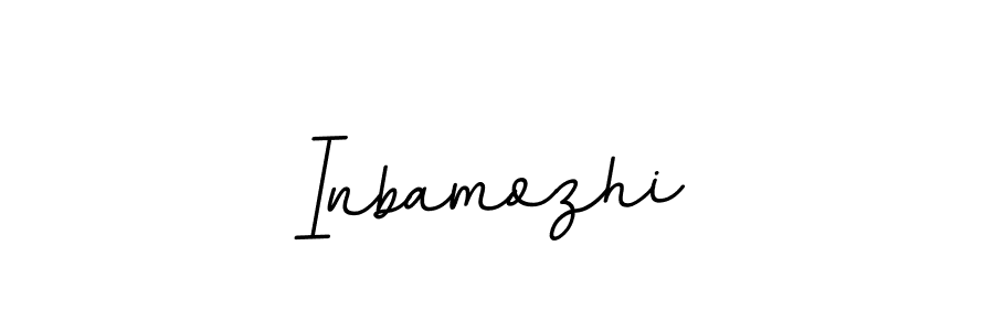 Design your own signature with our free online signature maker. With this signature software, you can create a handwritten (BallpointsItalic-DORy9) signature for name Inbamozhi. Inbamozhi signature style 11 images and pictures png