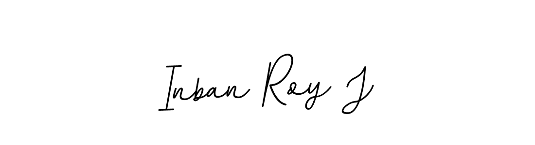 Inban Roy J stylish signature style. Best Handwritten Sign (BallpointsItalic-DORy9) for my name. Handwritten Signature Collection Ideas for my name Inban Roy J. Inban Roy J signature style 11 images and pictures png