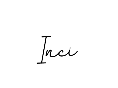 You should practise on your own different ways (BallpointsItalic-DORy9) to write your name (Inci) in signature. don't let someone else do it for you. Inci signature style 11 images and pictures png