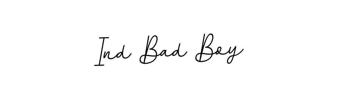 Ind Bad Boy stylish signature style. Best Handwritten Sign (BallpointsItalic-DORy9) for my name. Handwritten Signature Collection Ideas for my name Ind Bad Boy. Ind Bad Boy signature style 11 images and pictures png