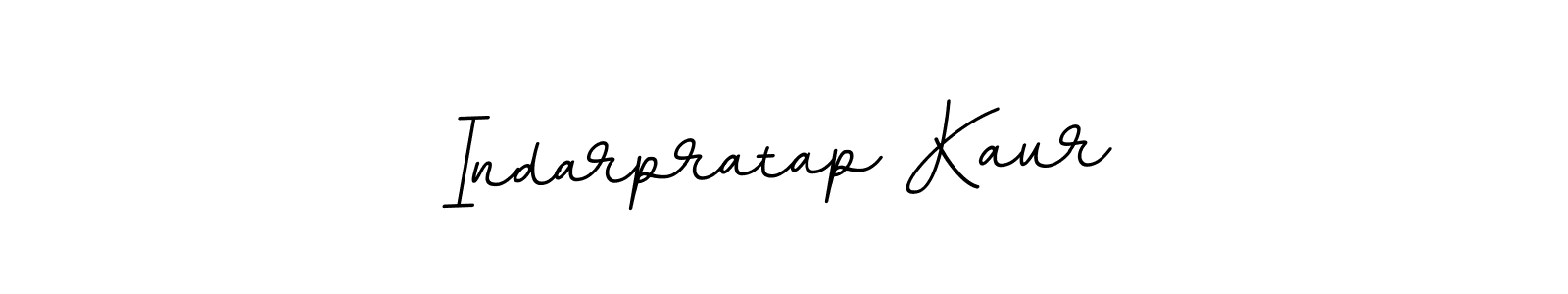 How to make Indarpratap Kaur name signature. Use BallpointsItalic-DORy9 style for creating short signs online. This is the latest handwritten sign. Indarpratap Kaur signature style 11 images and pictures png