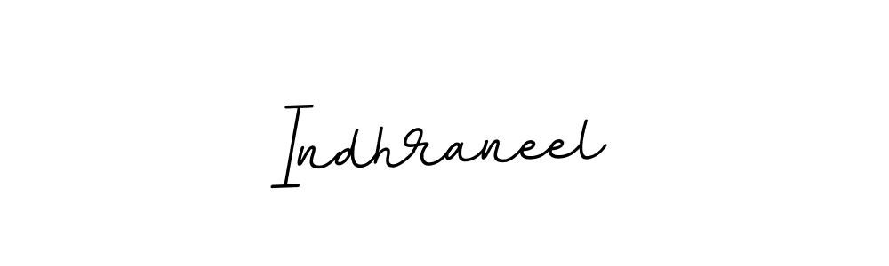 How to make Indhraneel name signature. Use BallpointsItalic-DORy9 style for creating short signs online. This is the latest handwritten sign. Indhraneel signature style 11 images and pictures png