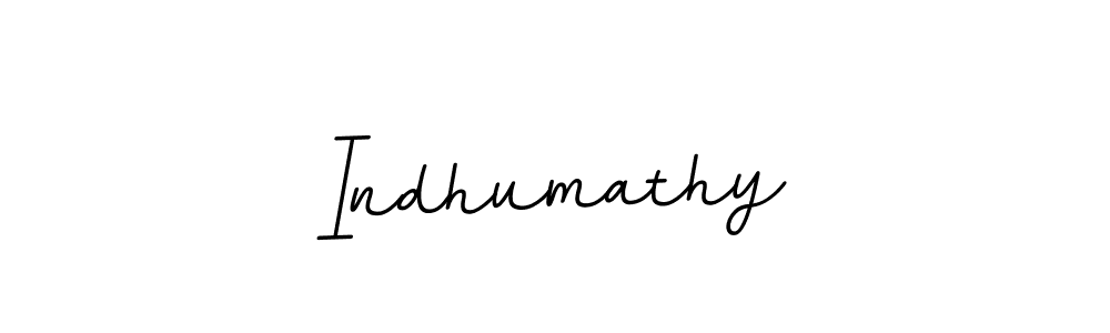 Create a beautiful signature design for name Indhumathy. With this signature (BallpointsItalic-DORy9) fonts, you can make a handwritten signature for free. Indhumathy signature style 11 images and pictures png