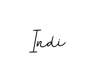 Design your own signature with our free online signature maker. With this signature software, you can create a handwritten (BallpointsItalic-DORy9) signature for name Indi. Indi signature style 11 images and pictures png