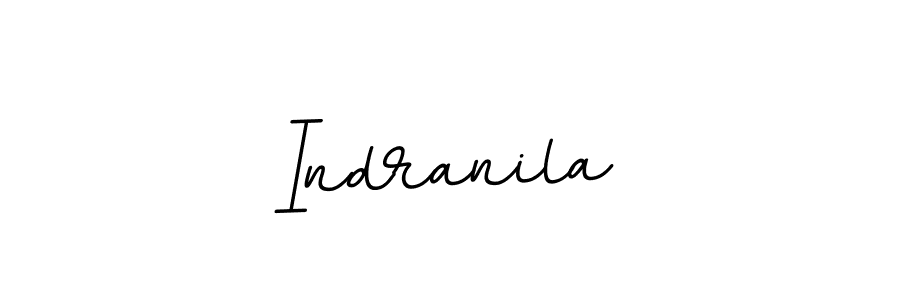 How to make Indranila name signature. Use BallpointsItalic-DORy9 style for creating short signs online. This is the latest handwritten sign. Indranila signature style 11 images and pictures png