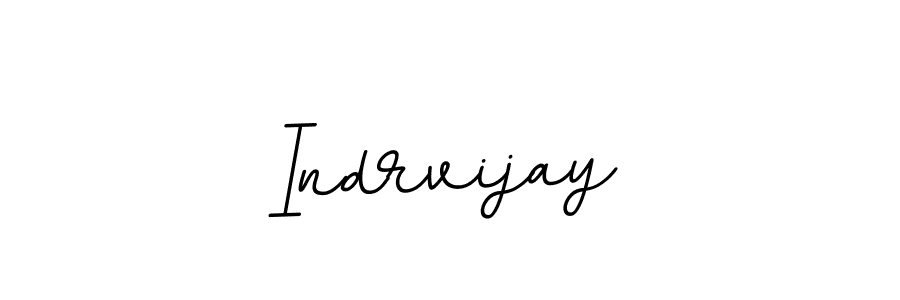 Use a signature maker to create a handwritten signature online. With this signature software, you can design (BallpointsItalic-DORy9) your own signature for name Indrvijay. Indrvijay signature style 11 images and pictures png