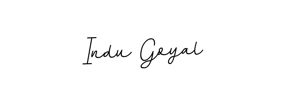 Indu Goyal stylish signature style. Best Handwritten Sign (BallpointsItalic-DORy9) for my name. Handwritten Signature Collection Ideas for my name Indu Goyal. Indu Goyal signature style 11 images and pictures png