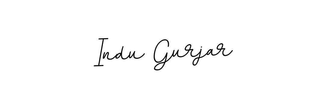 The best way (BallpointsItalic-DORy9) to make a short signature is to pick only two or three words in your name. The name Indu Gurjar include a total of six letters. For converting this name. Indu Gurjar signature style 11 images and pictures png