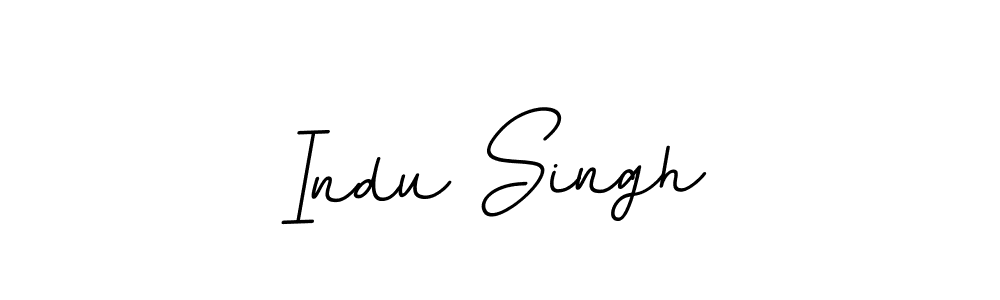 Make a beautiful signature design for name Indu Singh. With this signature (BallpointsItalic-DORy9) style, you can create a handwritten signature for free. Indu Singh signature style 11 images and pictures png