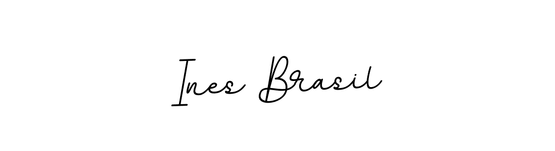 Use a signature maker to create a handwritten signature online. With this signature software, you can design (BallpointsItalic-DORy9) your own signature for name Ines Brasil. Ines Brasil signature style 11 images and pictures png