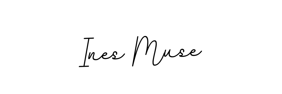 Make a beautiful signature design for name Ines Muse. With this signature (BallpointsItalic-DORy9) style, you can create a handwritten signature for free. Ines Muse signature style 11 images and pictures png